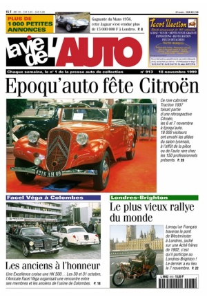 La Vie de l’Auto n° 913 du 18/11/1999