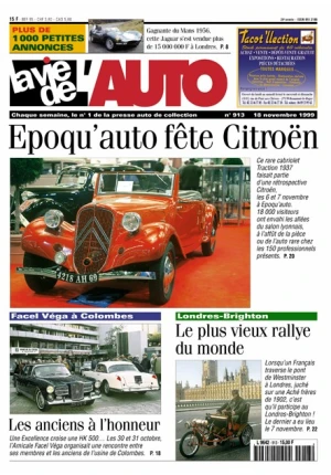 La Vie de l'Auto n° 913 du 18/11/1999