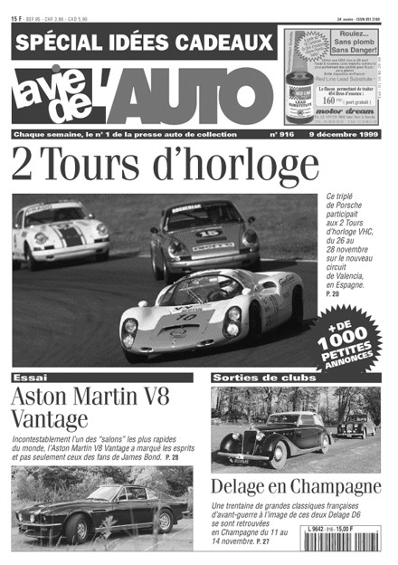 La Vie de l'Auto n° 916 du 09/12/1999