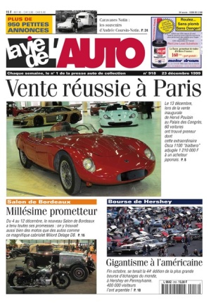 La Vie de l’Auto n° 918 du 23/12/1999