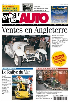 La Vie de l’Auto n° 919 du 30/12/1999