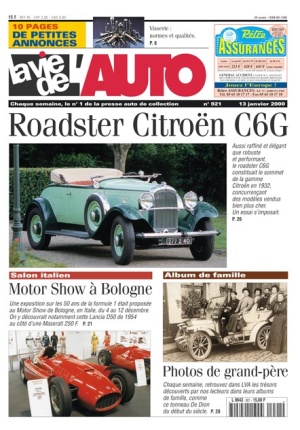 La Vie de l’Auto n° 921 du 13/01/2000