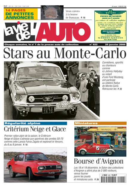 La Vie de l'Auto n° 922 du 20/01/2000