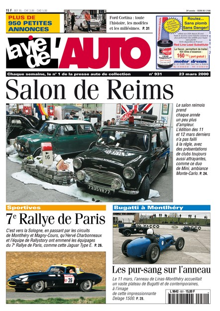 La Vie de l'Auto n° 931 du 23/03/2000