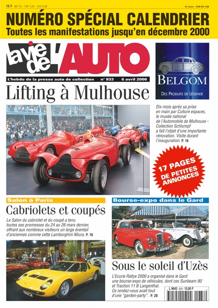 La Vie de l'Auto n° 933 du 06/04/2000