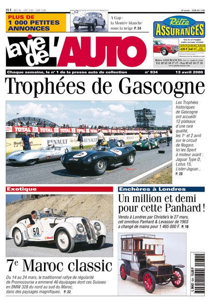 La Vie de l'Auto n° 934 du 13/04/2000