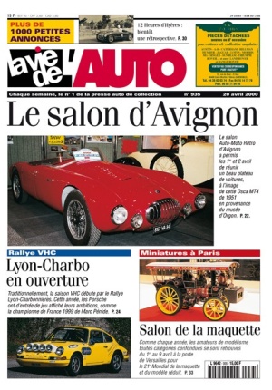 La Vie de l’Auto n° 935 du 20/04/2000
