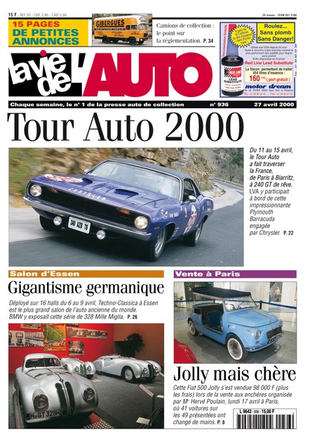 La Vie de l'Auto n° 936 du 27/04/2000