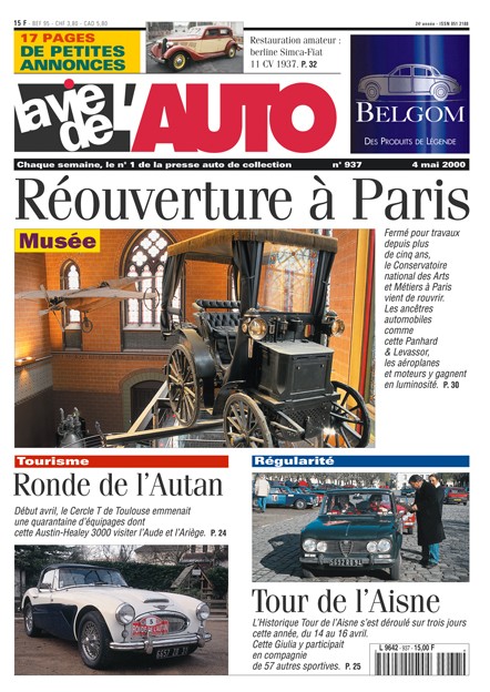 La Vie de l'Auto n° 937 du 04/05/2000