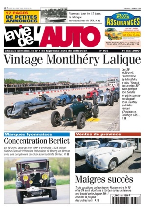 La Vie de l’Auto n° 938 du 11/05/2000