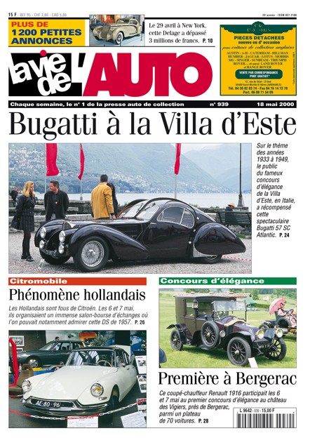 La Vie de l'Auto n° 939 du 18/05/2000