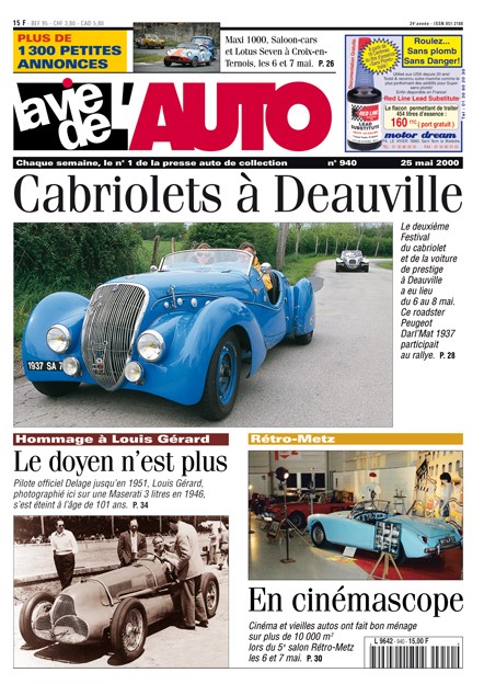 La Vie de l'Auto n° 940 du 25/05/2000