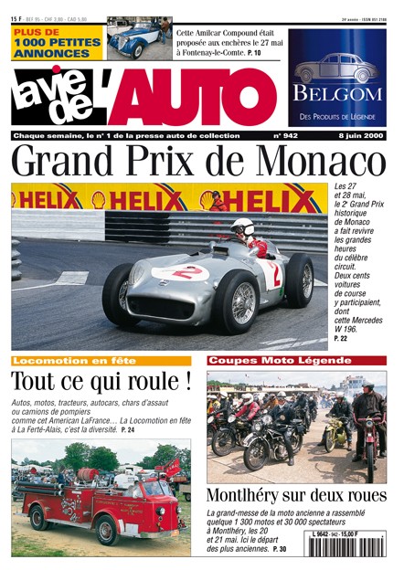 La Vie de l'Auto n° 942 du 08/06/2000