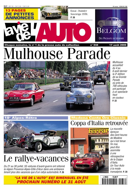 La Vie de l'Auto n° 948 du 17/08/2000