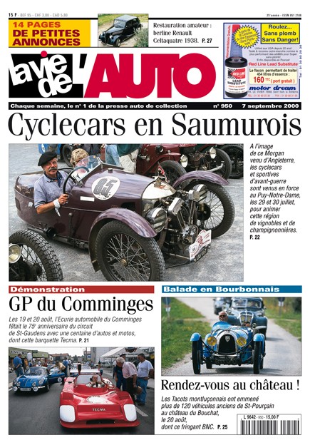 La Vie de l'Auto n° 950 du 07/09/2000