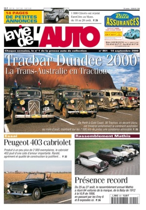 La Vie de l’Auto n° 951 du 14/09/2000