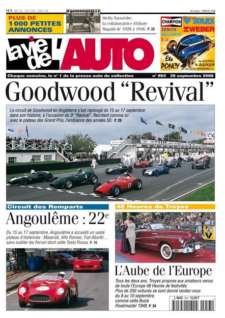 La Vie de l'Auto n° 953 du 28/09/2000