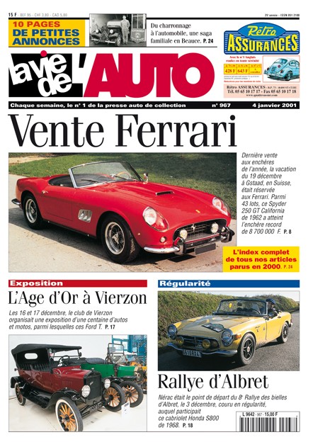 La Vie de l'Auto n° 967 du 04/01/2001