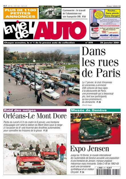 La Vie de l'Auto n° 970 du 25/01/2001