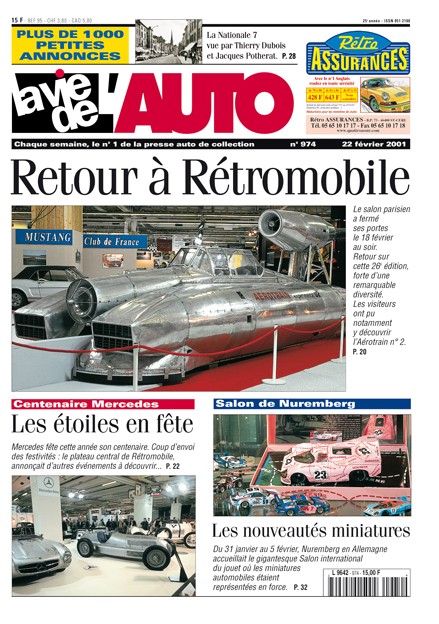 La Vie de l'Auto n° 974 du 22/02/2001