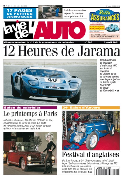 La Vie de l'Auto n° 980 du 05/04/2001