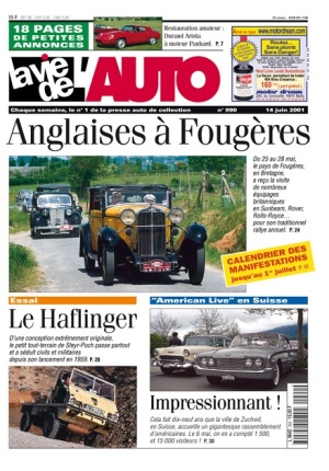 La Vie de l’Auto n° 990 du 14/06/2001
