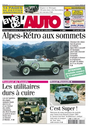 La Vie de l’Auto n° 996 du 23/08/2001