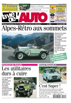La Vie de l'Auto n° 996 du 23/08/2001