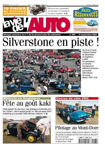 La Vie de l'Auto n° 997 du 06/09/2001