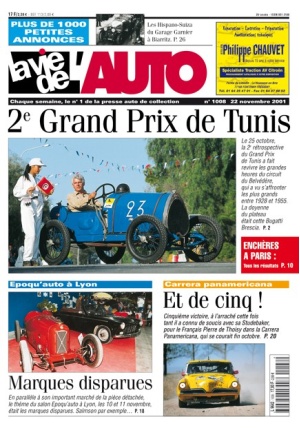 La Vie de l’Auto n° 1008 du 22/11/2001