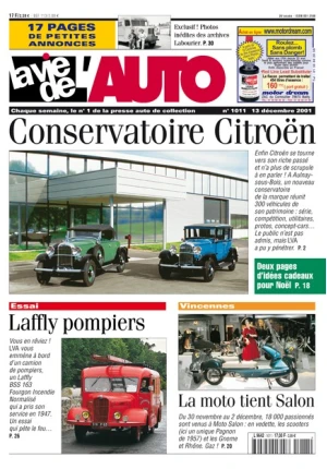 La Vie de l’Auto n° 1011 du 13/12/2001