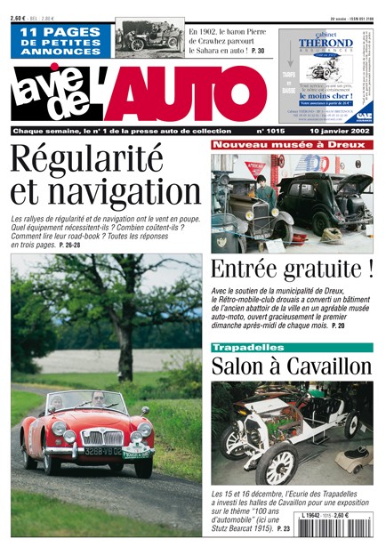 La Vie de l'Auto n° 1015 du 10/01/2002