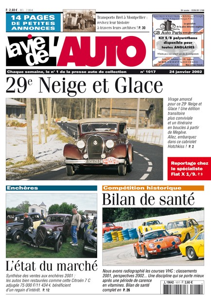 La Vie de l'Auto n° 1017 du 24/01/2002