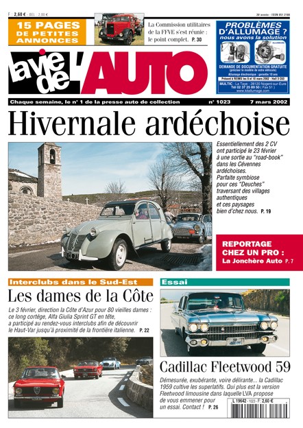 La Vie de l'Auto n° 1023 du 07/03/2002