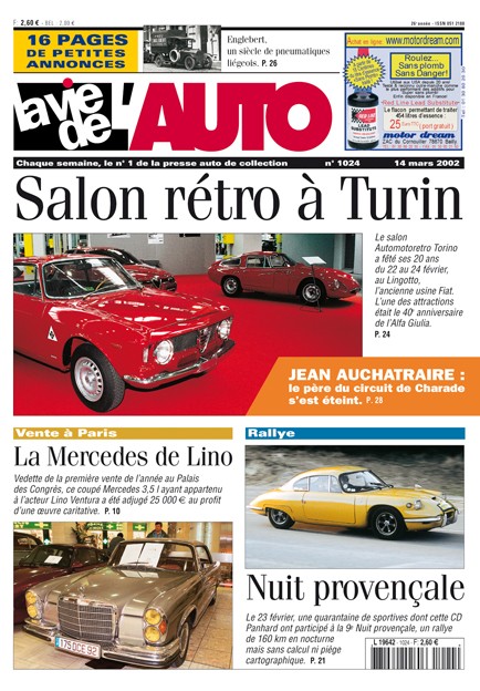 La Vie de l'Auto n° 1024 du 14/03/2002