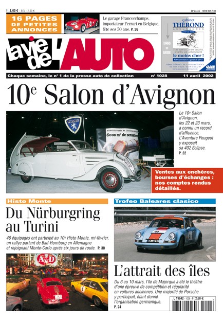 La Vie de l'Auto n° 1028 du 11/04/2002