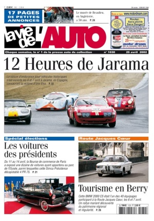 La Vie de l’Auto n° 1030 du 25/04/2002