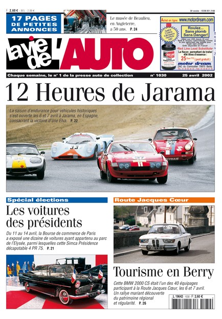 La Vie de l'Auto n° 1030 du 25/04/2002