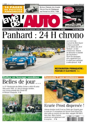La Vie de l’Auto n° 1033 du 16/05/2002