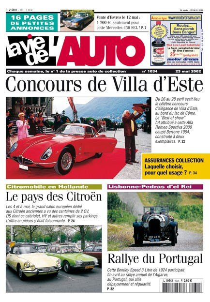 La Vie de l'Auto n° 1034 du 23/05/2002