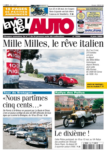 La Vie de l'Auto n° 1036 du 06/06/2002