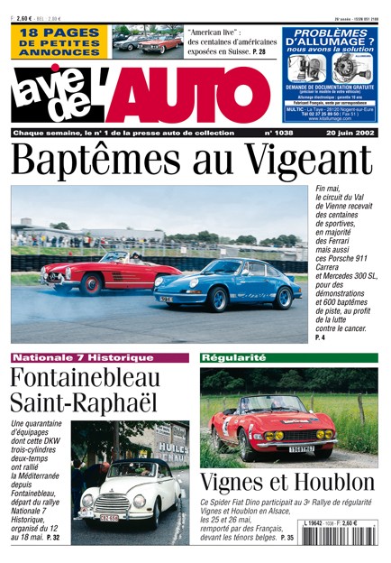 La Vie de l'Auto n° 1038 du 20/06/2002