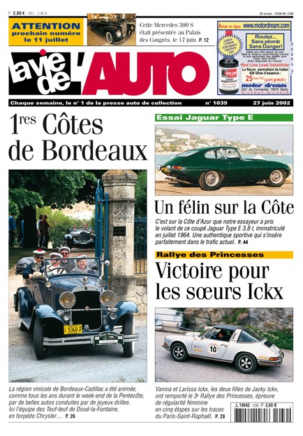 La Vie de l'Auto n° 1039 du 27/06/2002