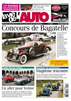 La Vie de l’Auto n° 1041 du 25/07/2002