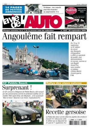 La Vie de l’Auto n° 1047 du 26/09/2002