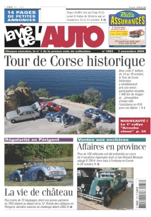 La Vie de l’Auto n° 1053 du 07/11/2002