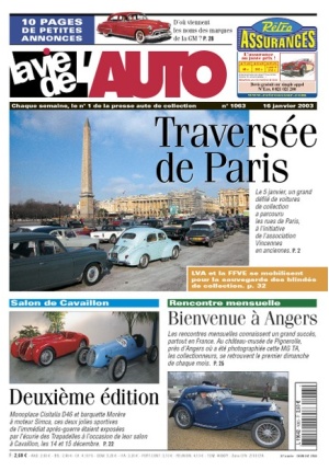 La Vie de l’Auto n° 1063 du 16/01/2003