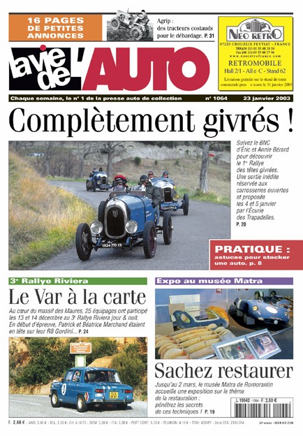 La Vie de l'Auto n° 1064 du 23/01/2003