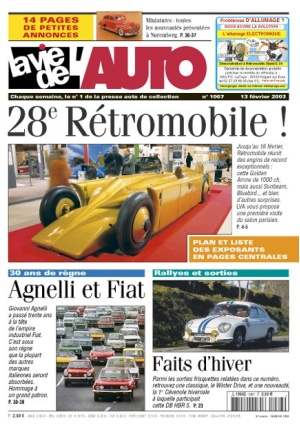 La Vie de l’Auto n° 1067 du 13/02/2003
