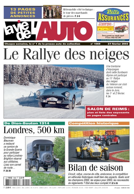 La Vie de l'Auto n° 1069 du 27/02/2003